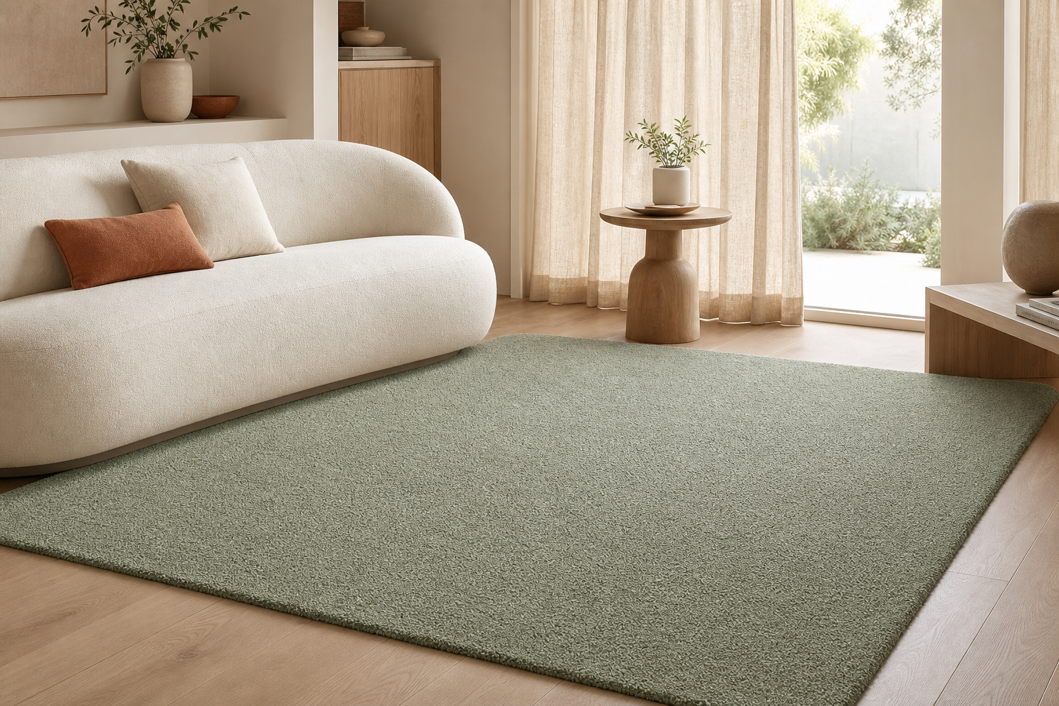 Alfombra aura en color Light Green